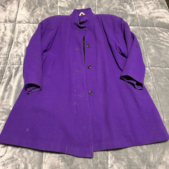 Vintage Women’s Xception Fall Wool Coat 100% Virgin Wool size 10P - Picture 1 of 8